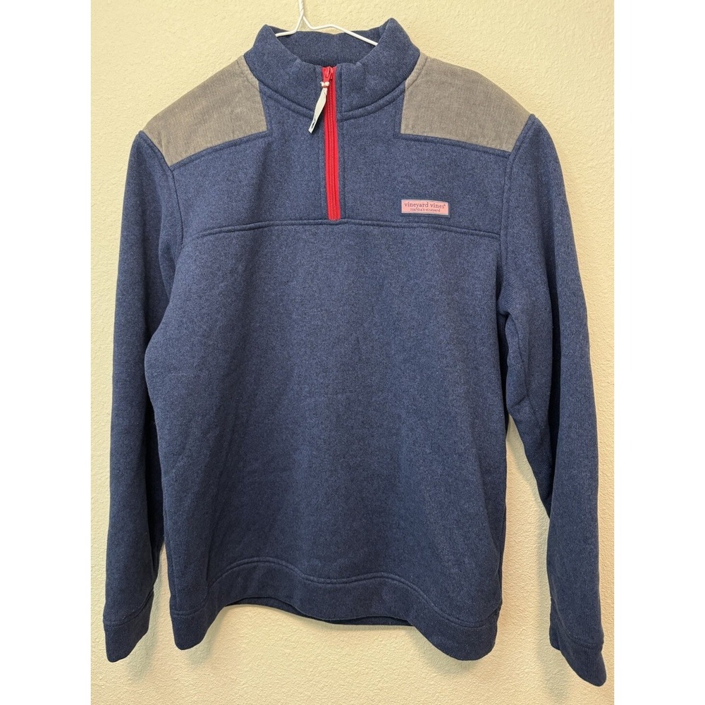 Vineyard Vines Sweater Mens Medium Long Sleeve 1/4 Zip Pullover Adult